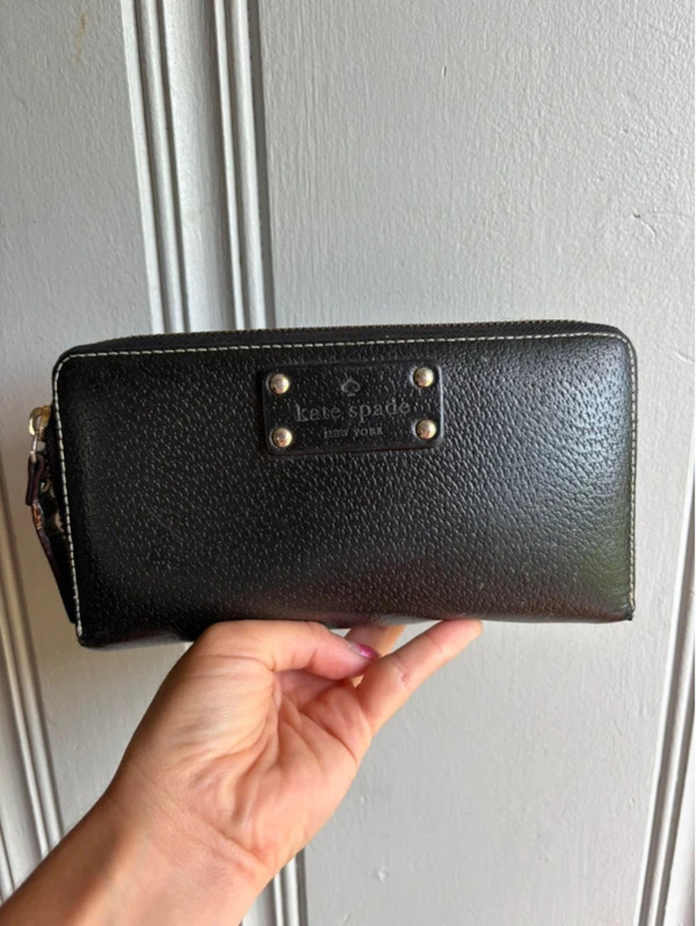 Vintage Kate Spade Black Leather Wallet